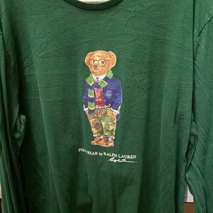 Ralph Lauren Polo Bear Shirt in Forest Green